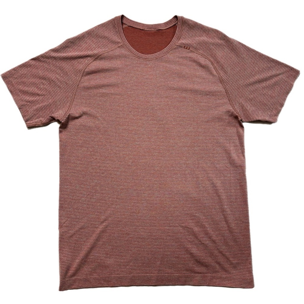 Lululemon Men’s Drysense Muted Red Terracotta Silvercrescent Short Sleeve Tee M